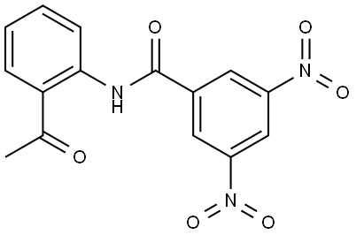 N-(2-ACETYLPHENYL)-3,5-DINITROBENZAMIDE Structure