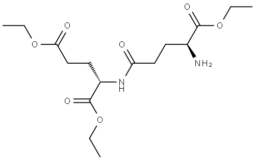 L-Glutamic acid, L-γ-glutamyl-, 1,21,25-triethyl ester Structure