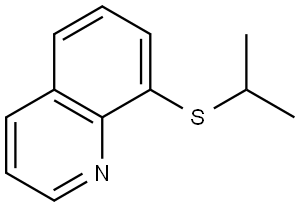 8-[(1-Methylethyl)thio]quinoline Structure