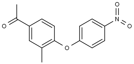 1-(3-methyl-4-(4-nitrophenoxy)phenyl)ethanone Structure