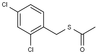 S-[(2,4-Dichlorophenyl)methyl] ethanethioate Structure