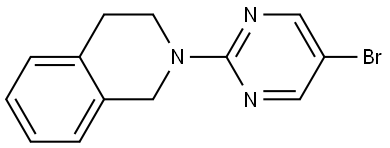 2-(5-Bromo-2-pyrimidinyl)-1,2,3,4-tetrahydroisoquinoline Structure