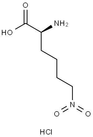 (S)-2-Amino-6-nitrohexanoic acid hydrochloride Structure