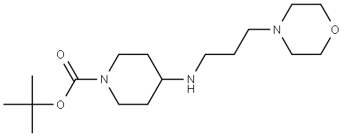 tert-butyl 4-((3-morpholinopropyl)amino)piperidine-1-carboxylate Structure