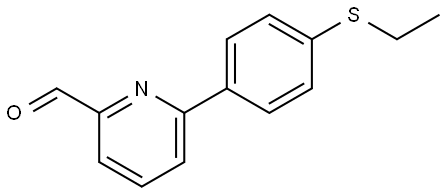 6-(4-(Ethylthio)phenyl)picolinaldehyde Structure