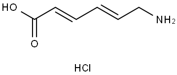 (2E,4E)-6-aminohexa-2,4-dienoic acid
hydrochloride Structure