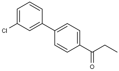 1-(3'-Chloro[1,1'-biphenyl]-4-yl)-1-propanone Structure