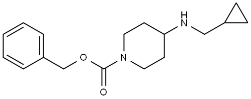 benzyl 4-((cyclopropylmethyl)amino)piperidine-1-carboxylate Structure