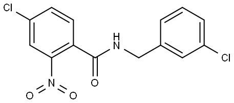 4-chloro-N-(3-chlorobenzyl)-2-nitrobenzamide Structure