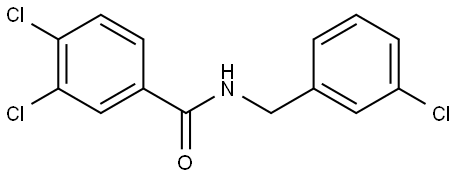 3,4-Dichloro-N-[(3-chlorophenyl)methyl]benzamide Structure