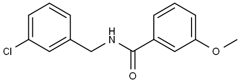 N-[(3-Chlorophenyl)methyl]-3-methoxybenzamide Structure