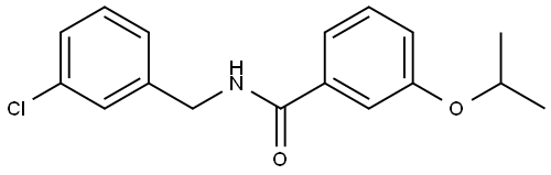 N-[(3-Chlorophenyl)methyl]-3-(1-methylethoxy)benzamide Structure