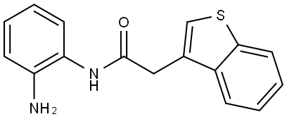 N-(2-Aminophenyl)-2-benzo[b]thiophen-3-ylacetamide Structure