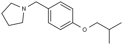 1-[[4-(2-Methylpropoxy)phenyl]methyl]pyrrolidine Structure