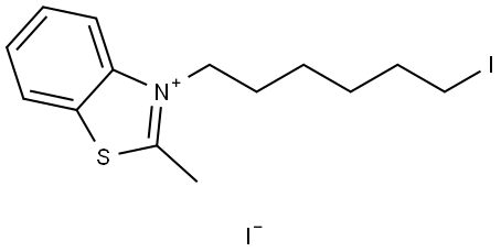 3-(6-iodohexyl)-2-methylbenzo[d]thiazol-3-ium iodide Structure