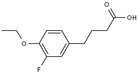 4-Ethoxy-3-fluorobenzenebutanoic acid Structure