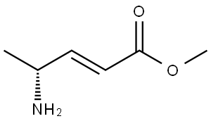 2-Pentenoic acid, 4-amino-, methyl ester, (2E,4R)- Structure