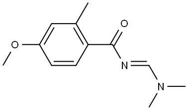 Benzamide, N-[(dimethylamino)methylene]-4-methoxy-2-methyl-, [N(E)]- 구조식 이미지