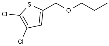 2,3-Dichloro-5-(propoxymethyl)thiophene Structure