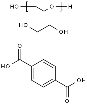 1,4-Benzenedicarboxylic acid, polymer with 1,2-ethanediol and .alpha.-hydro-.omega.-hydroxypoly(oxy-1,2-ethanediyl) Structure