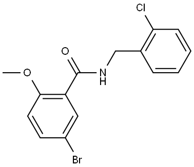 5-Bromo-N-[(2-chlorophenyl)methyl]-2-methoxybenzamide Structure