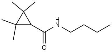 N-Butyl-2,2,3,3-tetramethylcyclopropanecarboxamide Structure