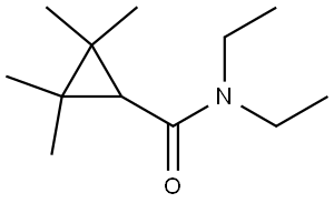 N,N-Diethyl-2,2,3,3-tetramethylcyclopropanecarboxamide Structure