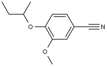 3-Methoxy-4-(1-methylpropoxy)benzonitrile Structure