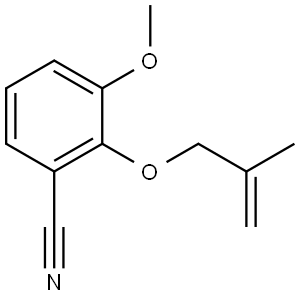 3-Methoxy-2-[(2-methyl-2-propen-1-yl)oxy]benzonitrile Structure