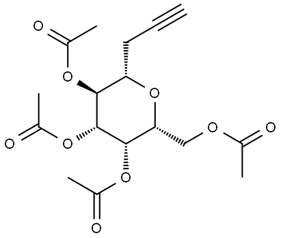 L-glycero-L-galacto-Non-8-ynitol, 2,6-anhydro-7,8,9-trideoxy-, tetraacetate (9CI) Structure