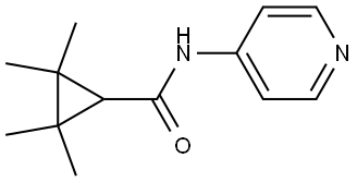 2,2,3,3-Tetramethyl-N-4-pyridinylcyclopropanecarboxamide Structure