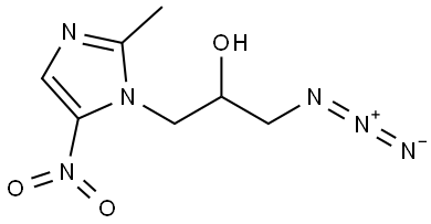 1H-Imidazole-1-ethanol, α-(azidomethyl)-2-methyl-5-nitro- Structure