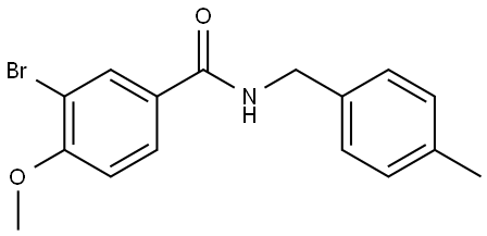 3-Bromo-4-methoxy-N-[(4-methylphenyl)methyl]benzamide Structure