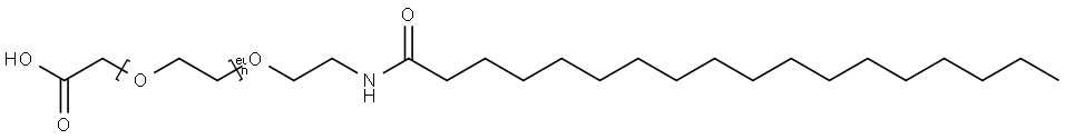 PEG-2 STEARAMIDE CARBOXYLIC ACID Structure