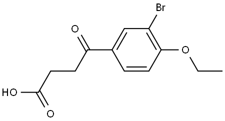 3-Bromo-4-ethoxy-γ-oxobenzenebutanoic acid Structure