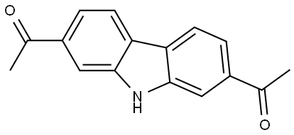 1,1'-(9H-carbazole-2,7-diyl)bis(ethan-1-one) 구조식 이미지