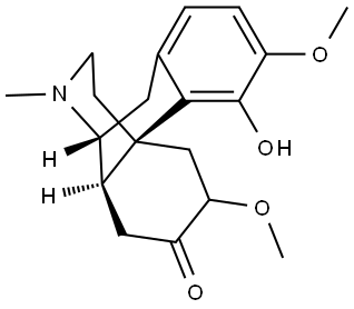 Morphinan, 4-hydroxy-3,6-dimethoxy-N-methyl-7-oxo-, (+)- 구조식 이미지