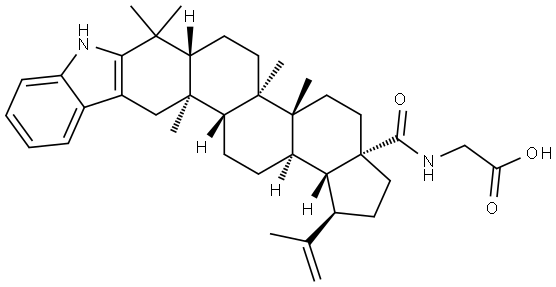 2,3-Indolobetulinic glycine amide Structure