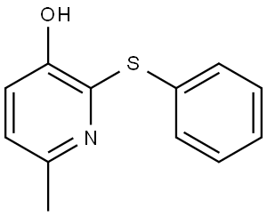 6-Methyl-2-(phenylthio)-3-pyridinol Structure