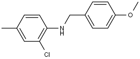 N-(2-Chloro-4-methylphenyl)-4-methoxybenzenemethanamine Structure