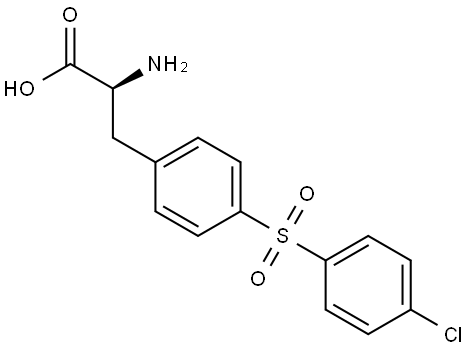 (2S)-2-amino-3-[4-(4-chlorobenzenesulfonyl)phenyl]propanoic acid Structure