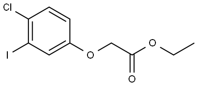 Ethyl 2-(4-chloro-3-iodophenoxy)acetate Structure