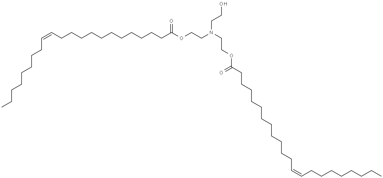 (13Z,13'Z)-((2-hydroxyethyl)azanediyl)bis(ethane-2,1-diyl) bis(docos-13-enoate) Structure