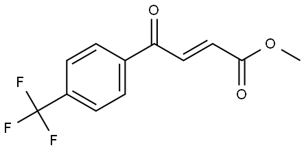 Methyl (2E)-4-oxo-4-[4-(trifluoromethyl)phenyl]-2-butenoate Structure