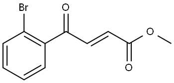 Methyl (2E)-4-(2-bromophenyl)-4-oxo-2-butenoate Structure