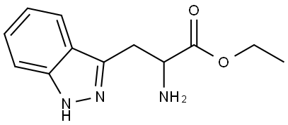 2-Amino-3-(1H-indazol-3-yl)-propionic acid ethyl ester Structure