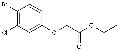 Ethyl 2-(4-bromo-3-chlorophenoxy)acetate Structure