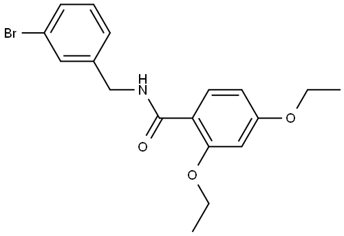 N-[(3-Bromophenyl)methyl]-2,4-diethoxybenzamide Structure