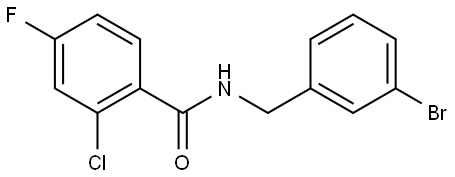 N-[(3-Bromophenyl)methyl]-2-chloro-4-fluorobenzamide Structure