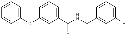 N-[(3-Bromophenyl)methyl]-3-phenoxybenzamide Structure